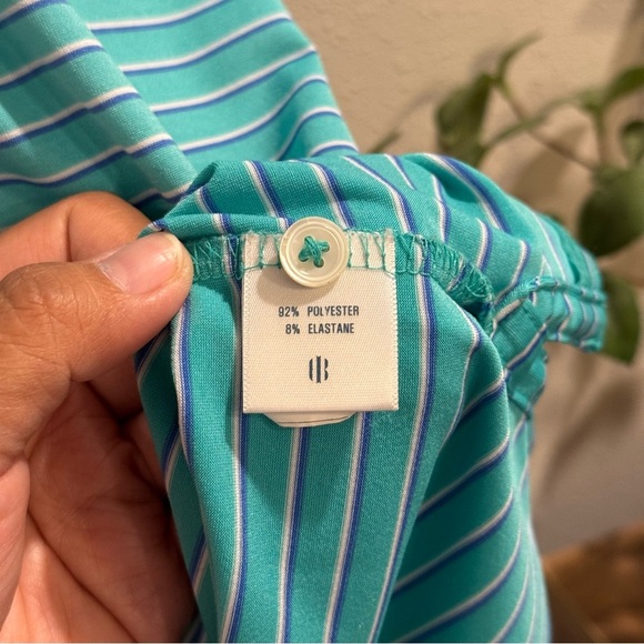 Holderness & Bourne Large Striped Golf Polo Shirt Performance Short Sleeve *READ - Picture 4 of 6